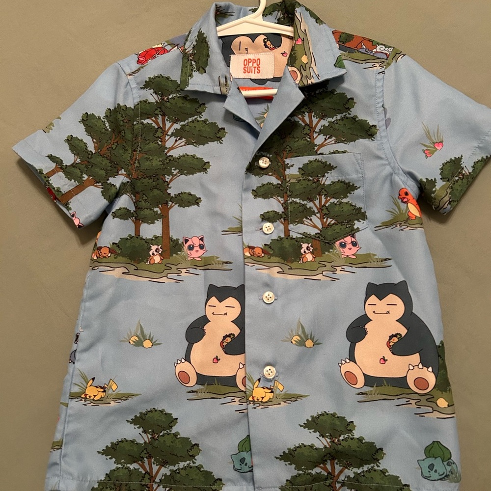 Oppo Suits Light Blue Pokemon Shirt